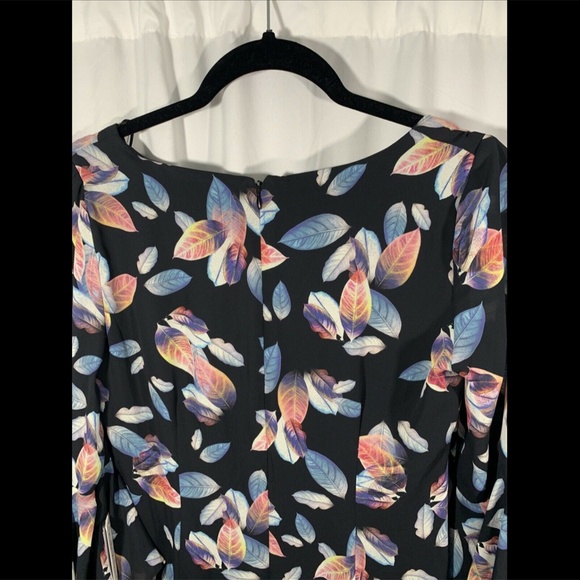 NWT Nicole Miller NY Long‎ Ruffle Sleeve Dress 2 - Picture 10 of 12